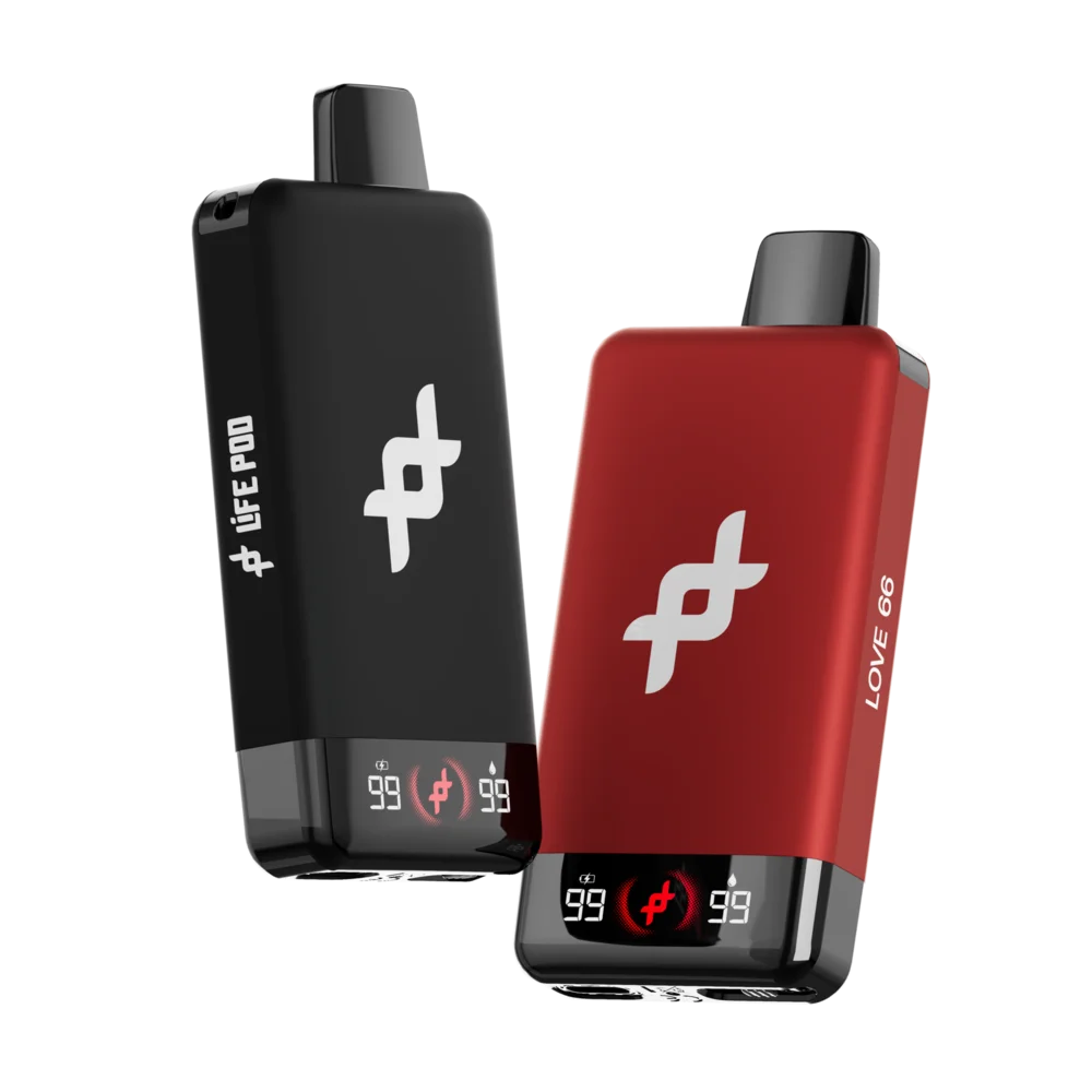 Life Pod FIT disposable vape in black and red