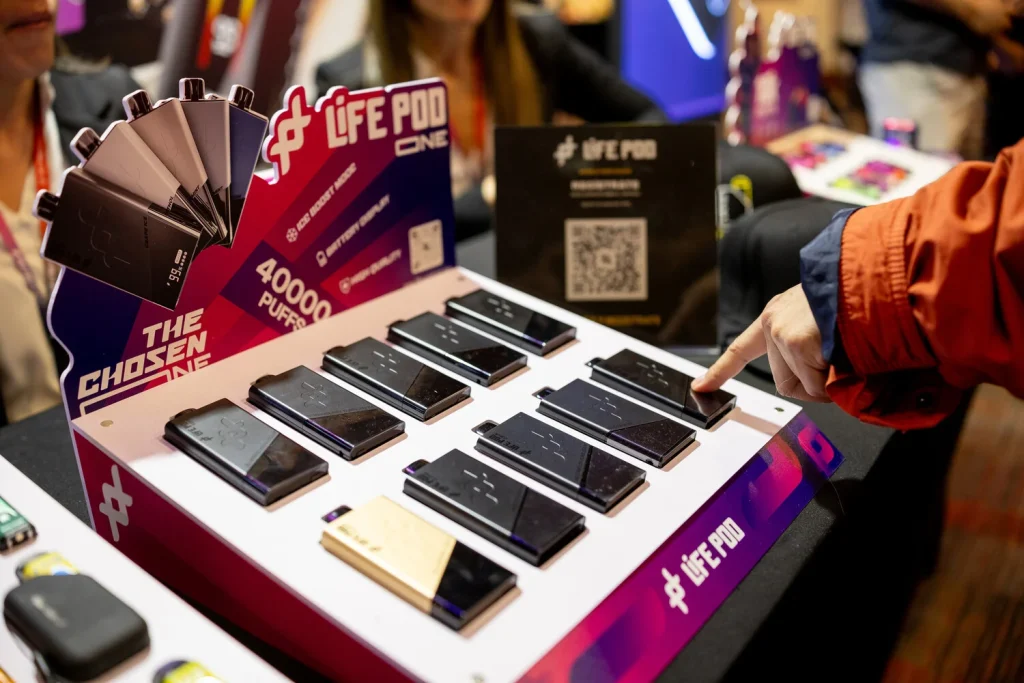 Life Pod ECO 3 line displayed on the stand counter