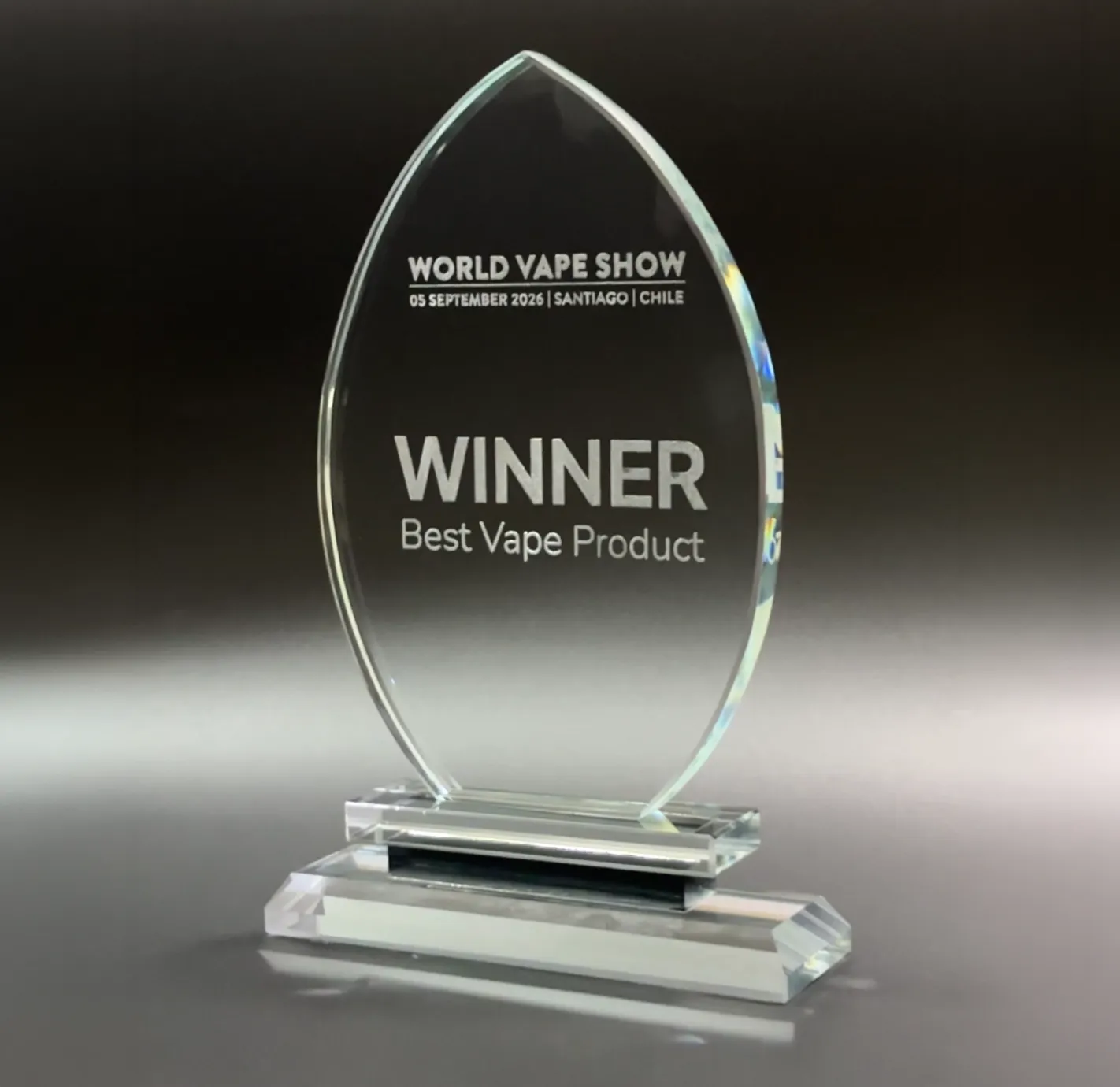 World Vape Show South America 2026 Best Vape Product trophy won by Life Pod ECO 3